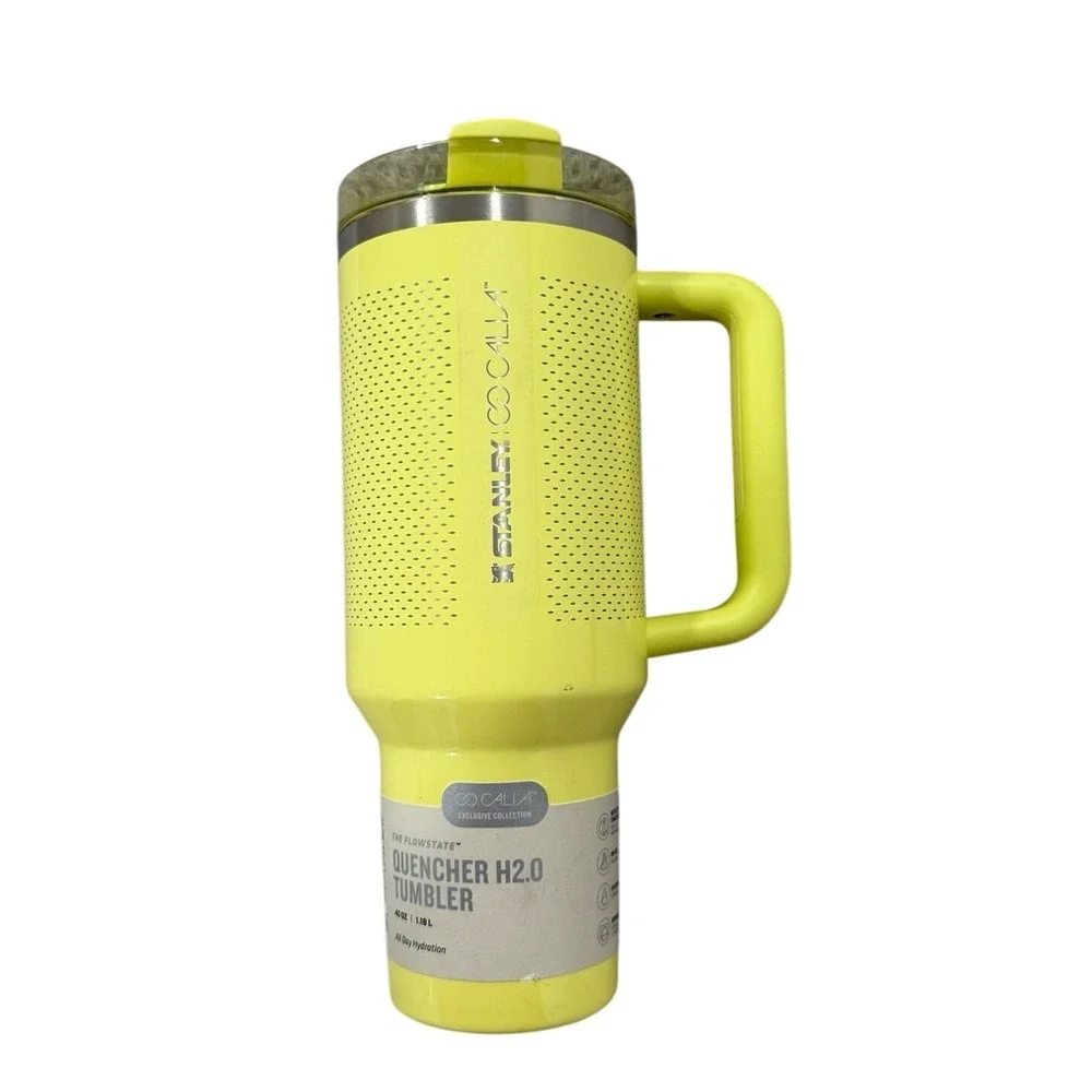 Stanley Calia Quencher H2O 40oz Tumbler Pale Green (Yellow) - Picture 1 of 5